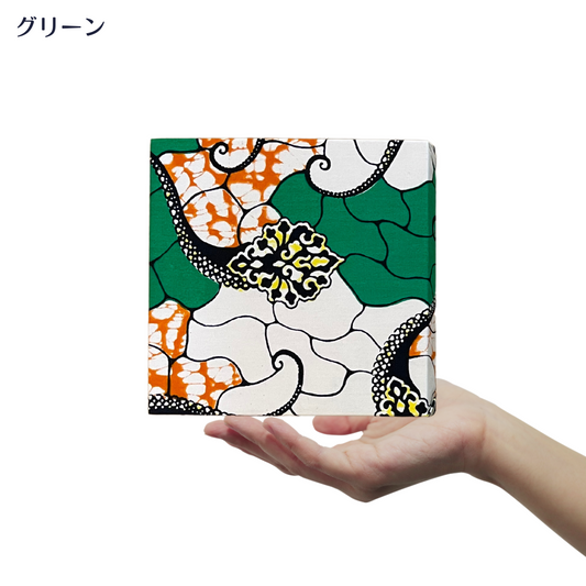 ファブリック、ウォールアートパネル_グリーン